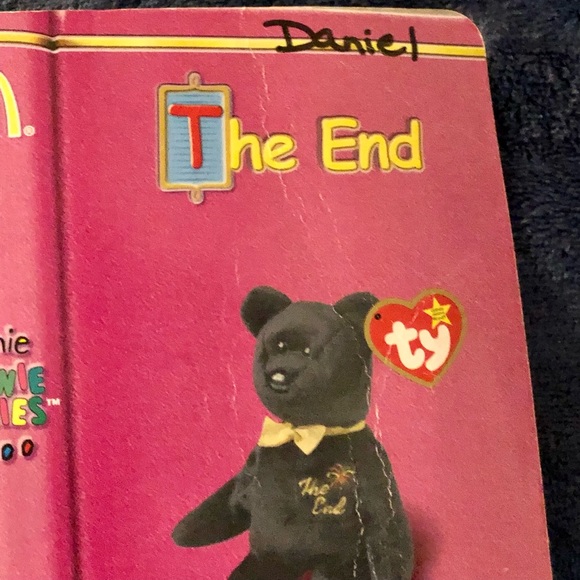 “The End” Collectors Teanie Beanie Baby Retired Bear - Picture 3 of 4